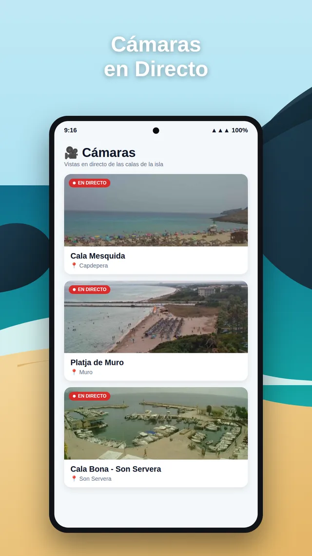 Webcams en directo de las playas de Mallorca